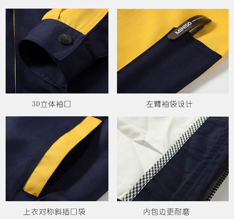 工作服袖口、口袋細(xì)節(jié)展示